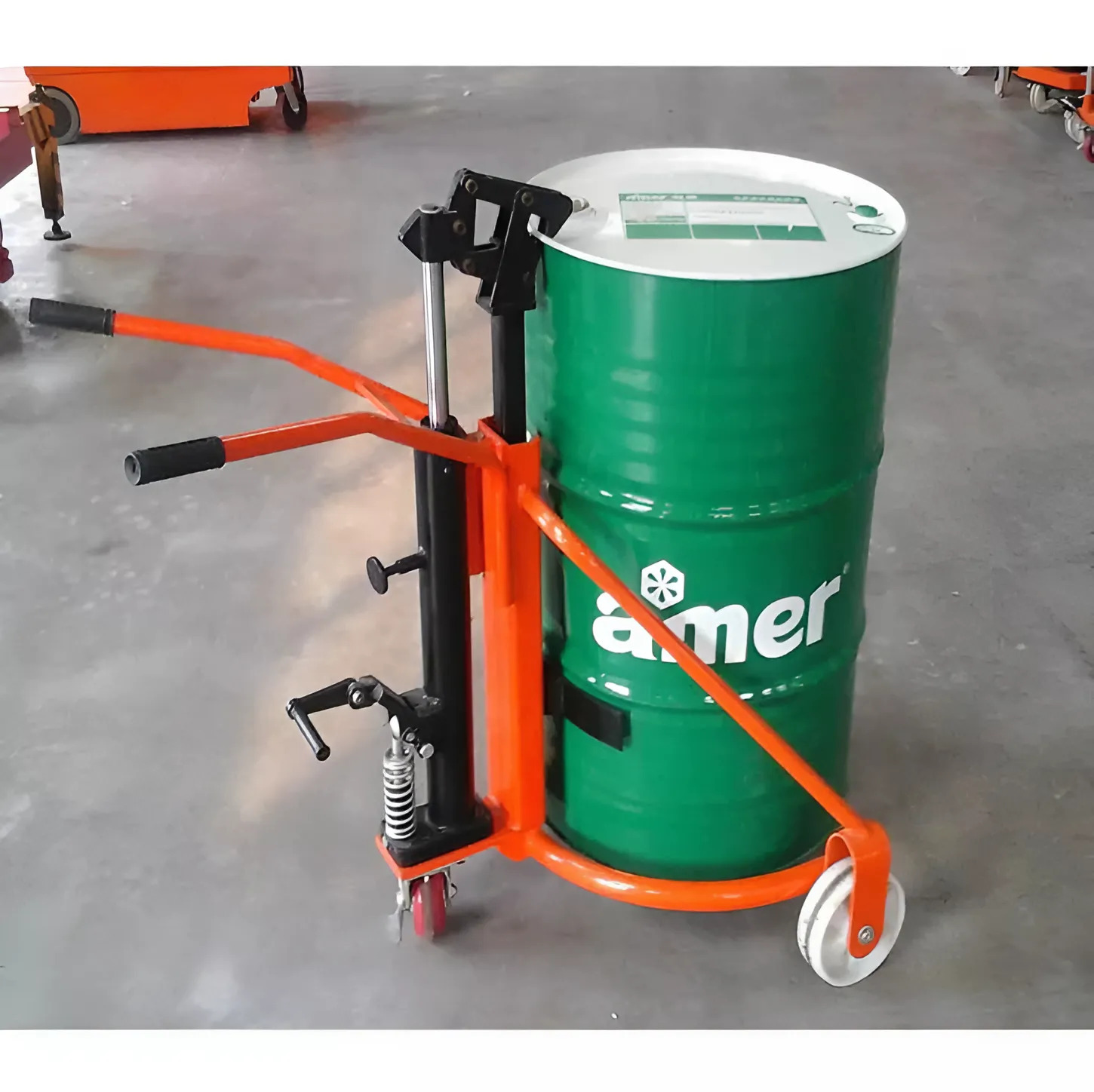 Xe đẩy thùng phuy sắt 300kg lên cao 200mm