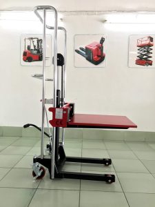 Thiết bị nâng pallet cao mini tải 400kg lên cao 1m2 - 1m6 giá rẻ