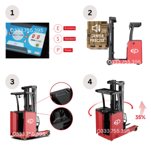 Các thiết kế đảm bảo an toàn cho người vận hành của xe đứng lái tại Hưng Việt.