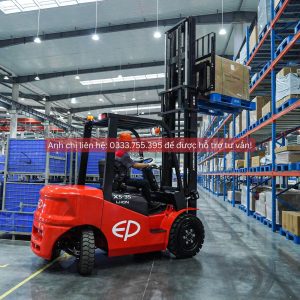 Xe nhỏ gọn, hiện đại, phù hợp với nhiều kiểu kho, bãi, nhà máy,...